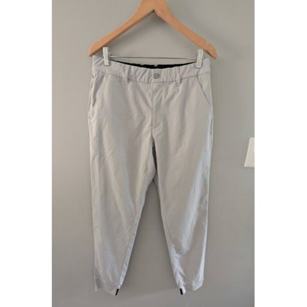 Good Good Golf Fighting For Par Mens 32 Gray Performance Chino Joggers Pant